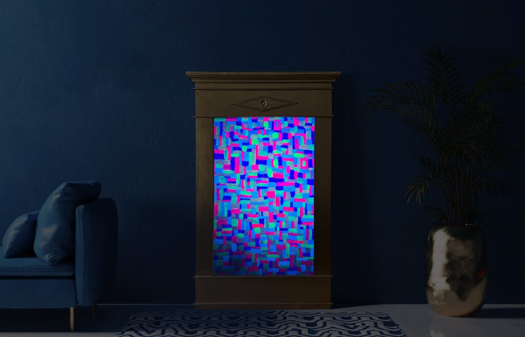 UV Self Portrait No2 by Alexandru Regent (Acrylic on Somerset fine pressed paper, 2025)